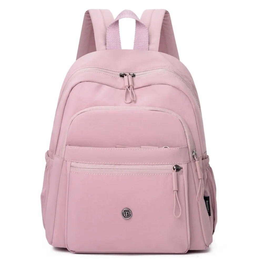 

Large Capacity Oxford Cloth Backpack Anti-Splash Water Solid Color Casual Daypack Soft Japanese Style Women School Bag Daily
