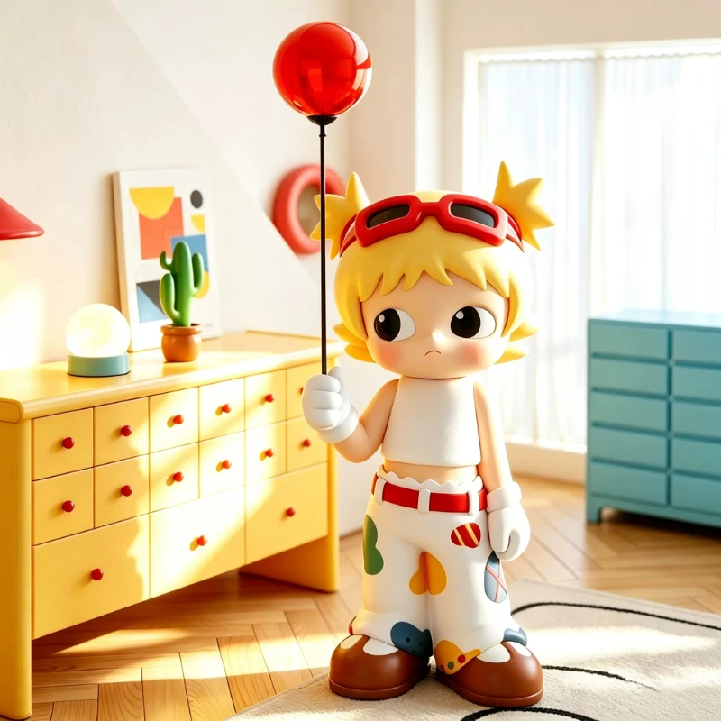 Home Decor 90cm Balloon Cartoon Doll Statue Large Floor Decoration Nordic Living Room TV Cabinet Sofa Side Decorative Figurines