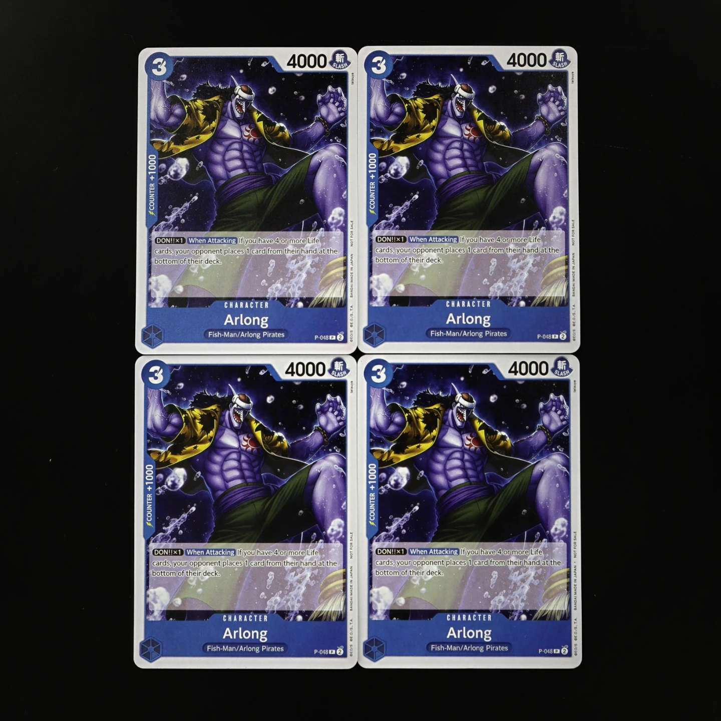 

Коллекционная карта One Piece TCG OPCG на английском языке P-048 Арлонг, промо-карта с текстурной фольгой и тиснением, аниме-карта