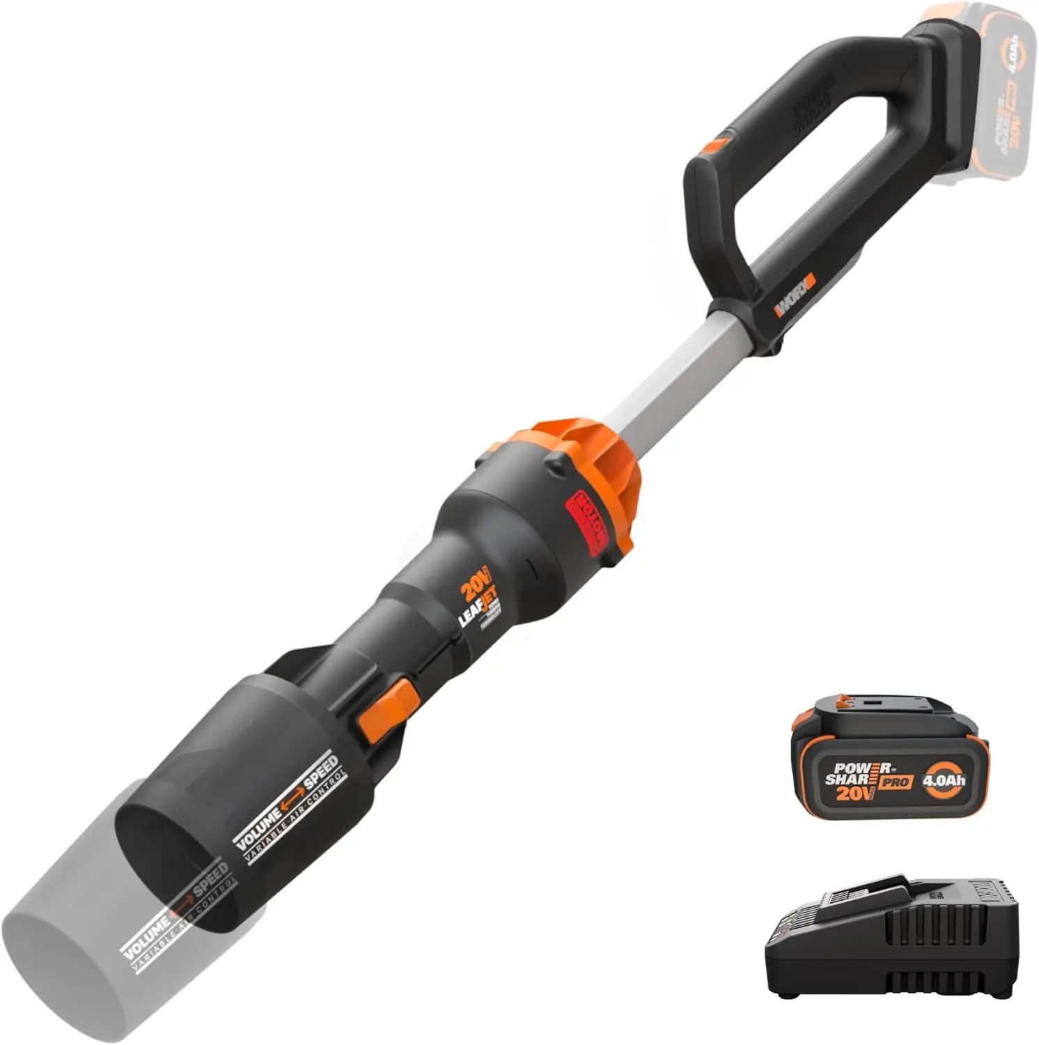 

Cordless Leaf Blower with 410 CFM & 130 MPH, Lightweight 3.8 Lbs, Includes Battery and Charger for Easy Lawn Care