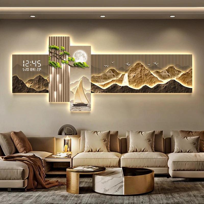 Living Room Bedroom Wall Clocks Digital Luxury Vintage Interior Wall Clocks Design Silent Orologio Da Parete Home Decoration