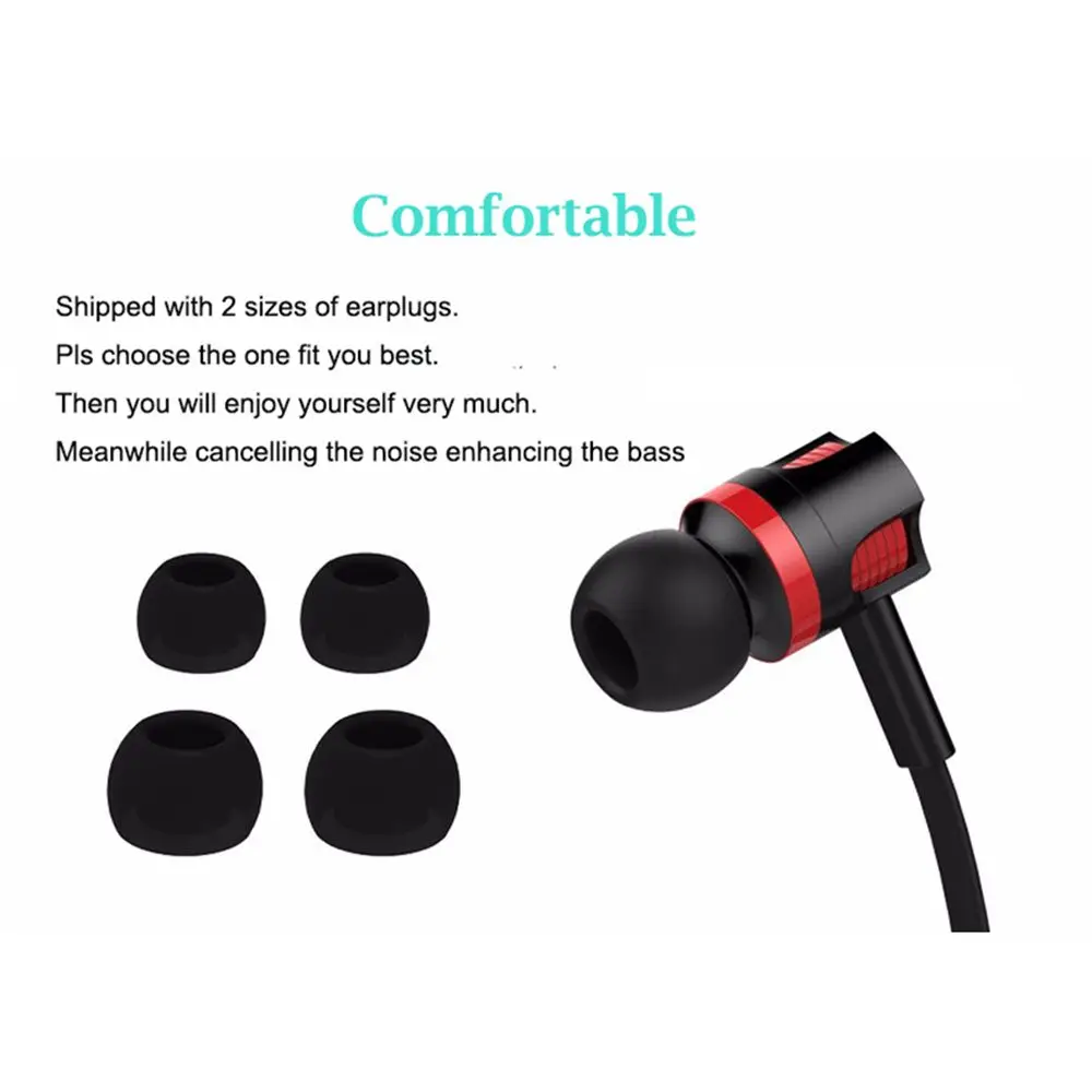 Wired Outdoor 3.5mm In-ear Stereo Mic Langsdom JM26 Earphone Headphone Headset