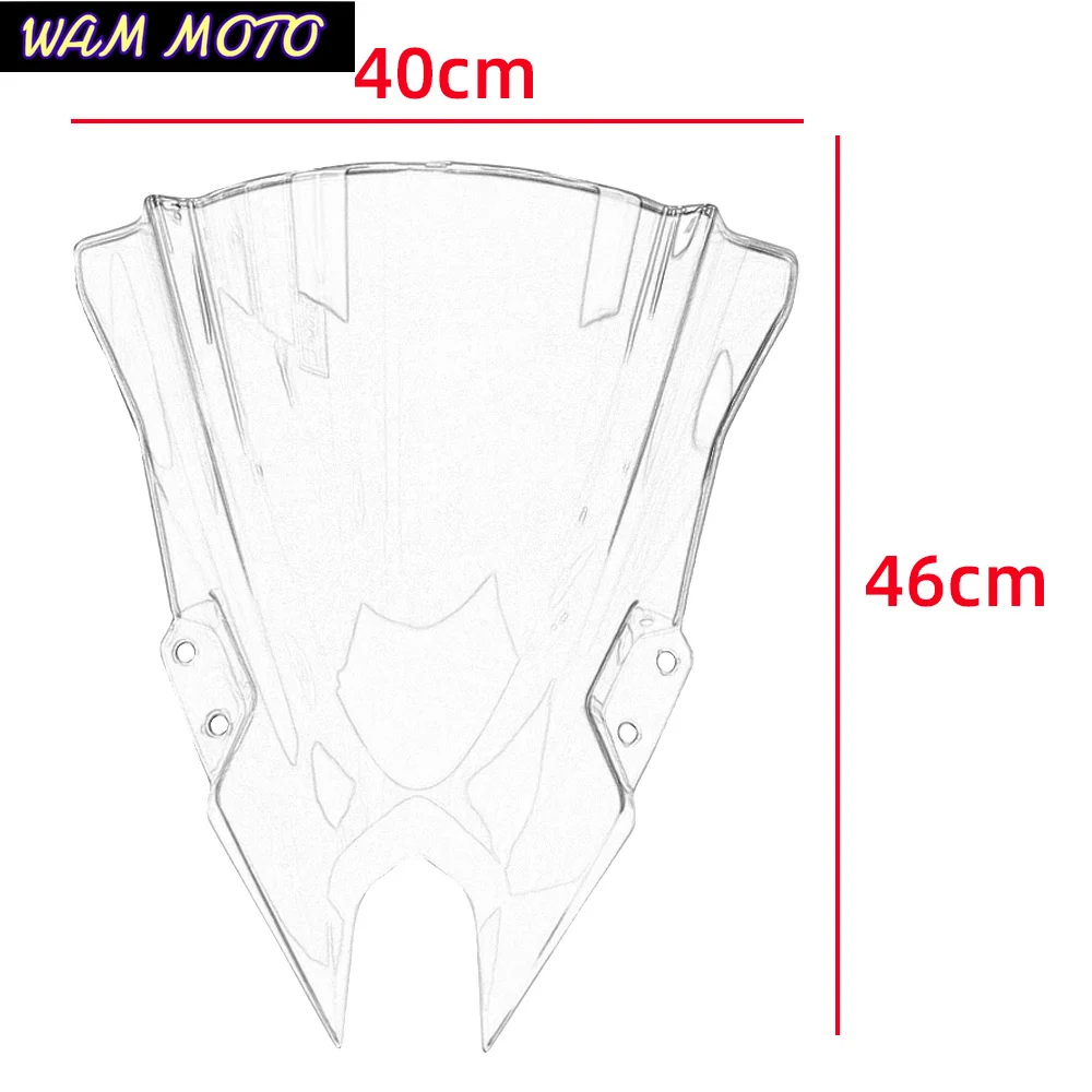 Motorcycle Double Bubble WindScreen Windshield Fairing Wind Deflector For Kawasaki NINJA 500 SE 2024