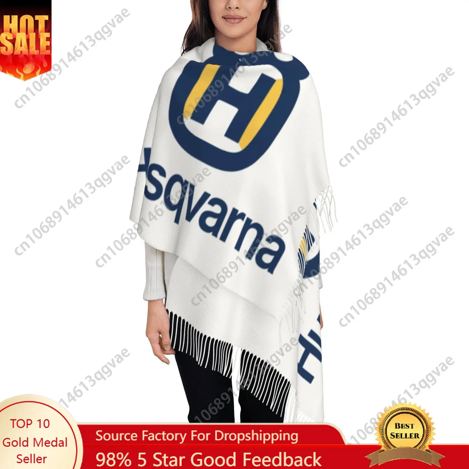 

Husqvarna Group Custom Soft Tassel Warmth Scarf Traditional Headscarf Autumn Winter Large Size Shawl Scarf Gift Cashmere Scarf
