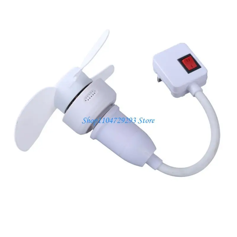 Cooling Fan Light with On/Offs Switches LED Lamp Fan E27 Screw Home Quiet Small Fan Light 5.5inch Fan Light 