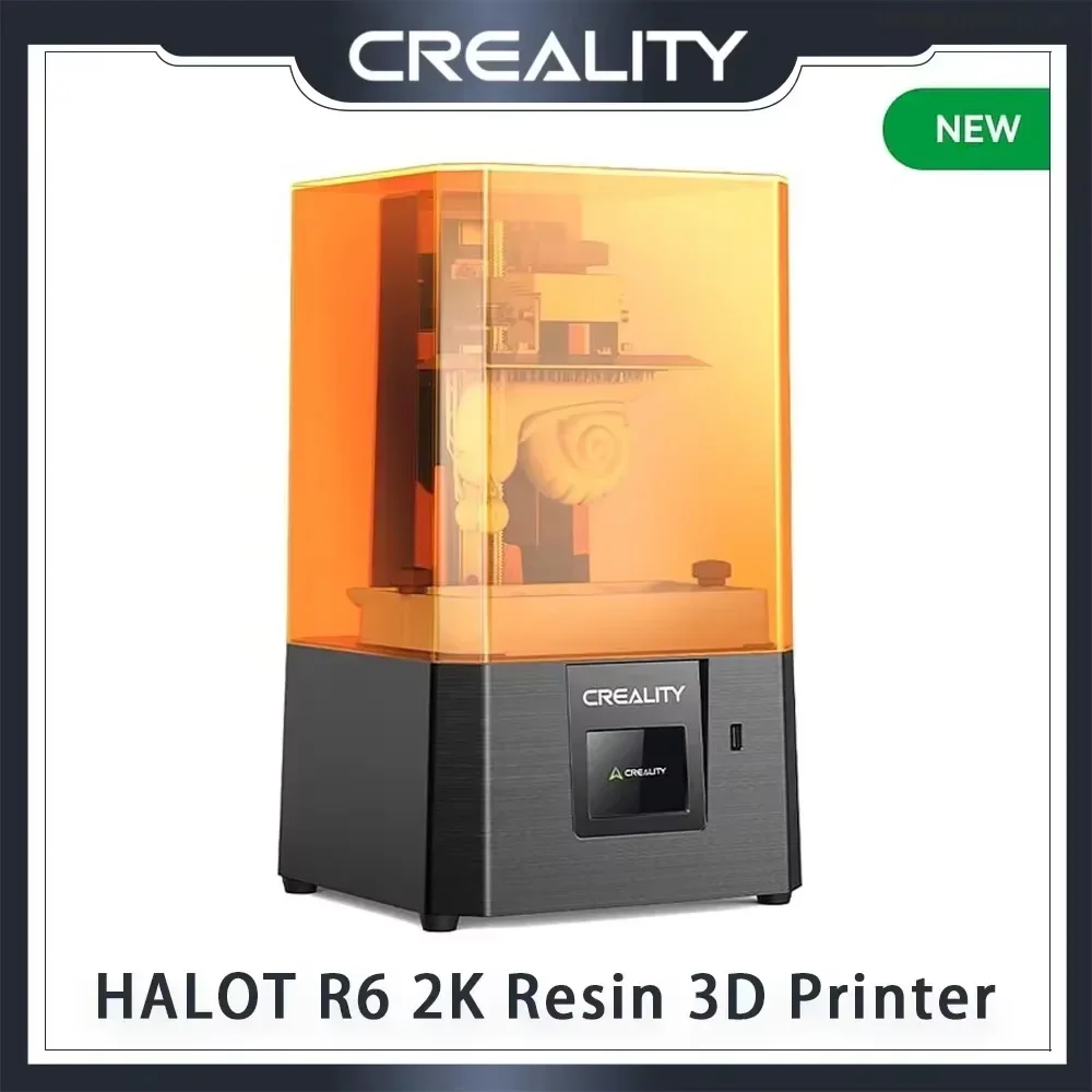 

Creality Новый 3D-принтер HALOT R6 2K из смолы 2,8 дюйма, сенсорный экран, направляющие оси Z, встроенный источник света, прочный дизайн, оригинальная 3D-машина