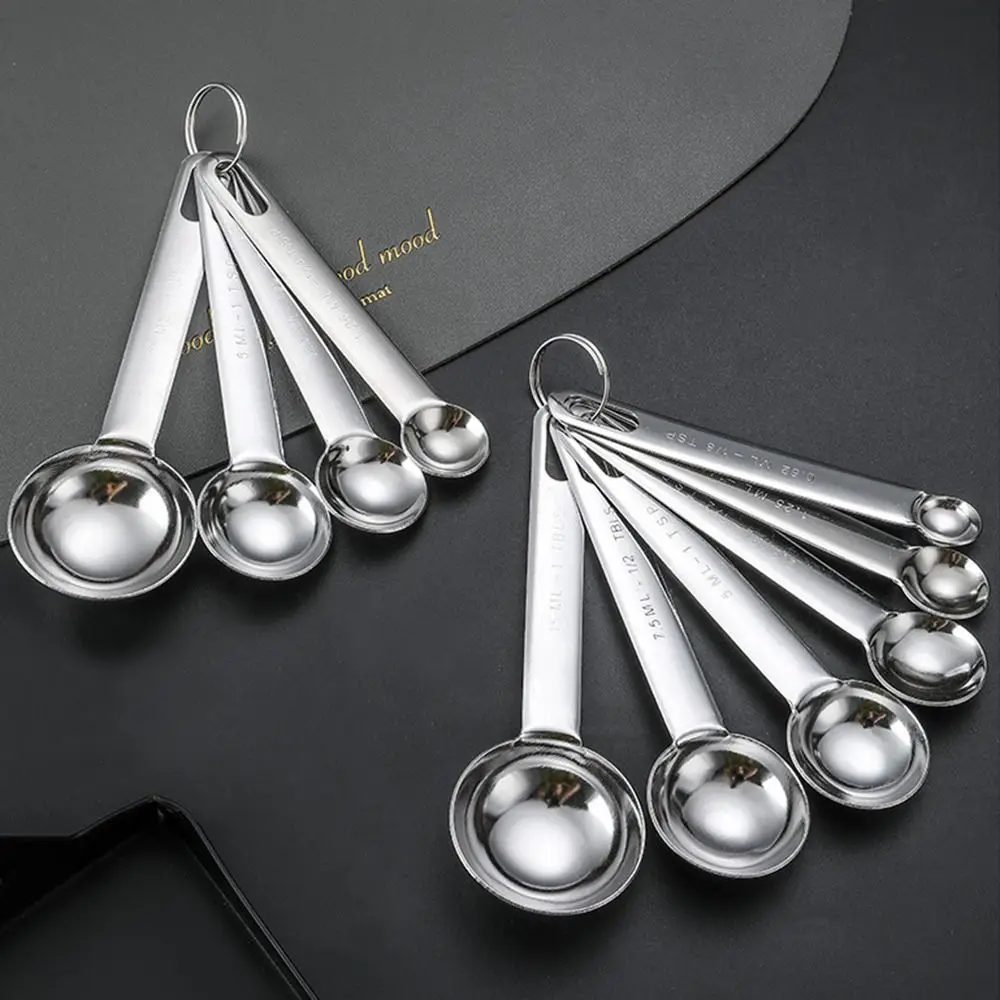 Food Grade Measuring Spoon Set with Scale Measuring Ruler Coffee Measuring Spoon Egg Beater Multipurpose Kitchen Measuring Cup