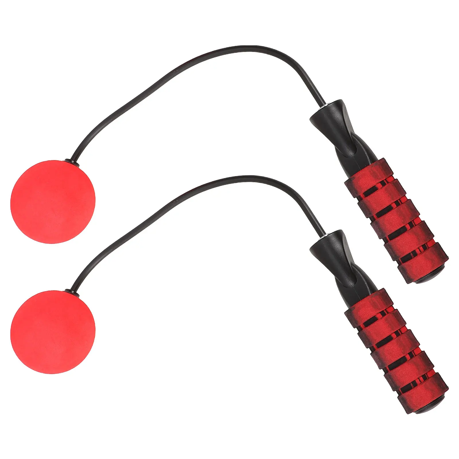 

Cordless Jump Rope Fitness Skipping Ropes Red Ball Handles Workout Equipment Adults Women Home Gym