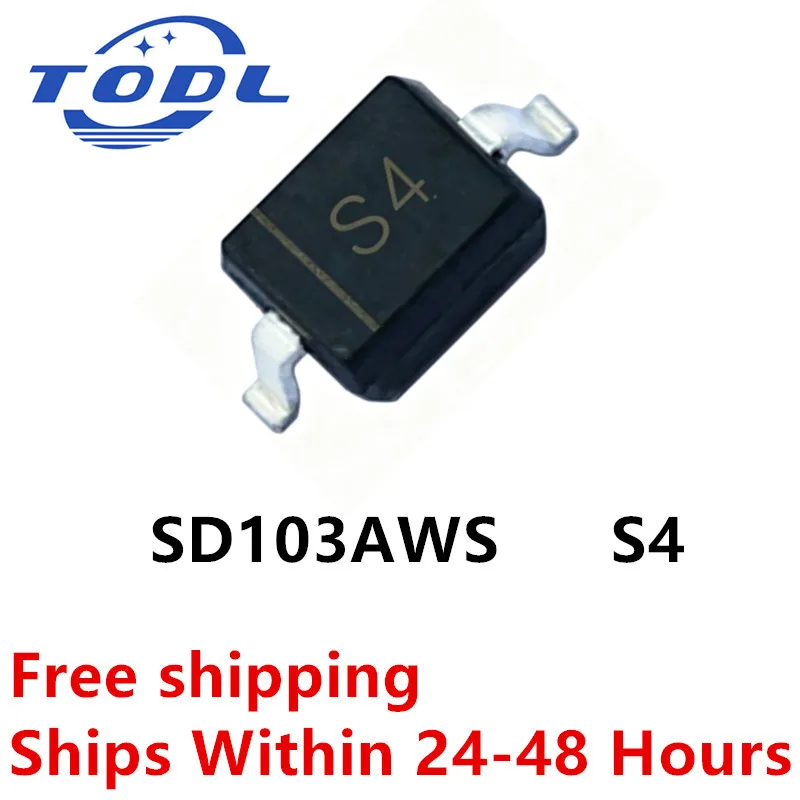 (100 pcs) SD103AWS SOD-323 S4 - Schottky Diode 40V 0.35A 0.6V