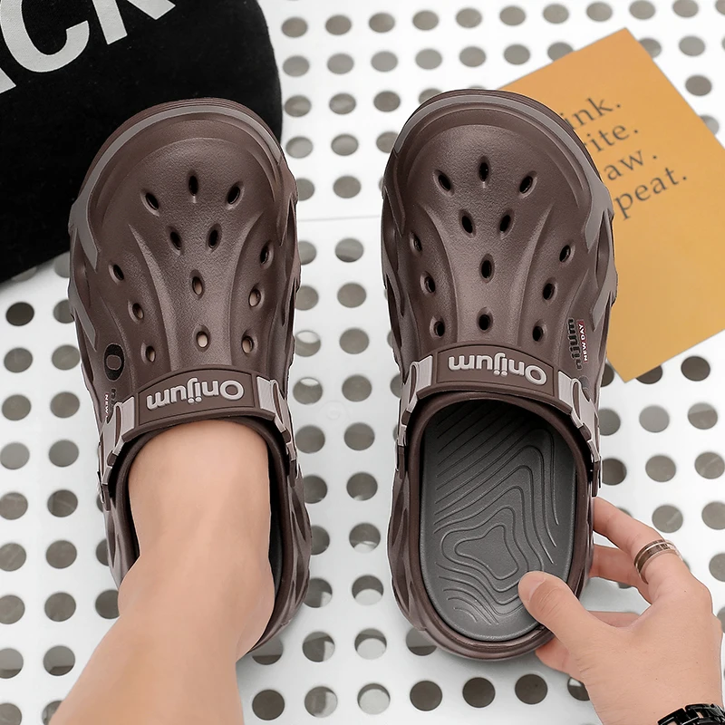 Sommer-Clogs für Herren, EVA-Soft-Slipper, Outdoor-Strandsandalen, neue Herren-Freizeitschuhe, Gartenschuhe, Wasserschuhe, atmungsaktive Strand-Slipper für Herren – Detail 8