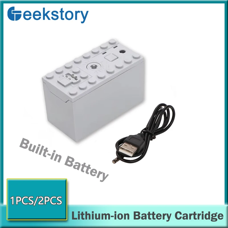 Lithium-ion Battery Cartridge with Built-in Battery MOC Building Blocks Parts Compatible with LEGOeds Technology PF Bricks