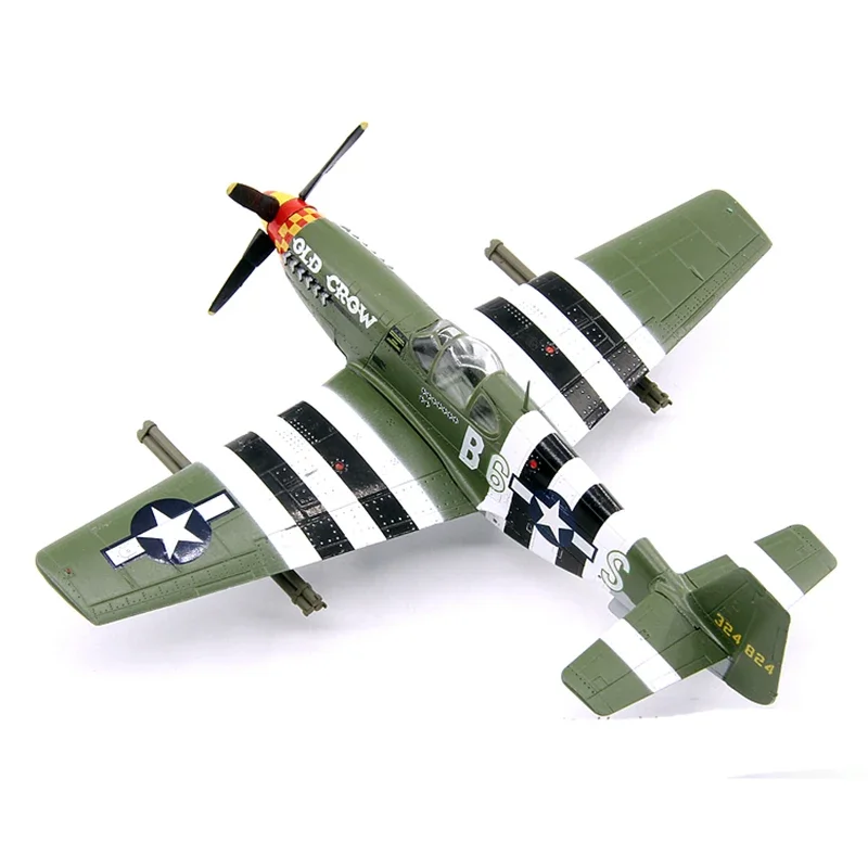 Diecast 1/72 Scale American P-51B Mustang Fighter P51 Model Collection Souvenir Ornaments Display Decoration Toys