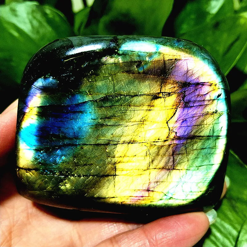 Natural Stone golds Yellow Light Labradorite Crystal Freeform Energy Spiritua Meditation Chakras Reiki Healing Home Room Decor