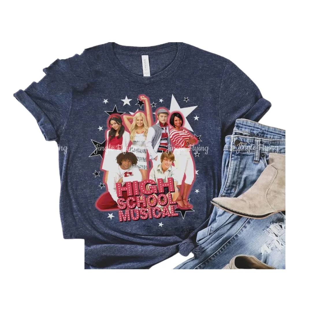 Musical The Series Vintage Group Shot Shirt East High School Tee