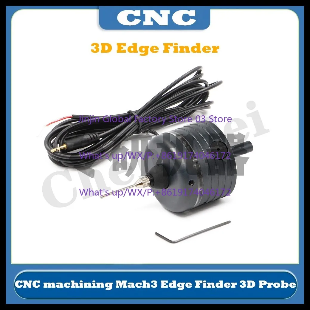 3D edge finder V6 CNC anti-roll 3D edge finder probe compatible with mach3 and grbl engraving machines
