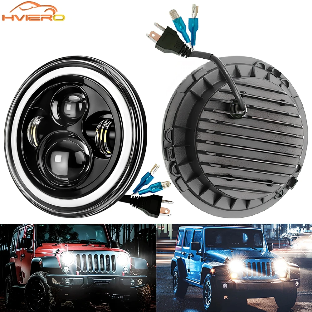 

1/2pcs Car LED Headlight 45W Ultra Bright 7000K Work Angle Eye Bulb Fog Spot Lamps Daytime Running Lights 12V-36V Auto Headlamp