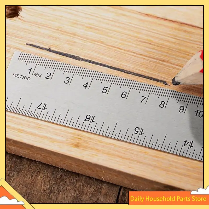 Stainless Steel Metal Ruler: Ruler With Cork Backing Non-Slip Rulers With Inch And Centimeters Ruler 18 Inch 2 Pack HOT!