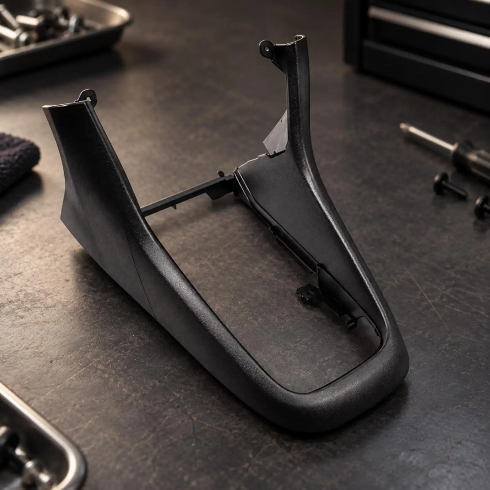 German Automaker Center Console Replacement Trim Black Replacement Center Console Trim Textured Finish No-Modification