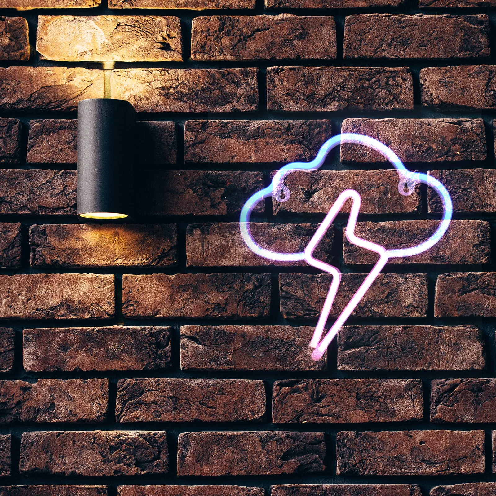 

1 шт., креативная неоновая лампа с облаком, декоративная светодиодная лампа с питанием от USB, настенная подвеска для бара, домашний декор, красочное световое украшение