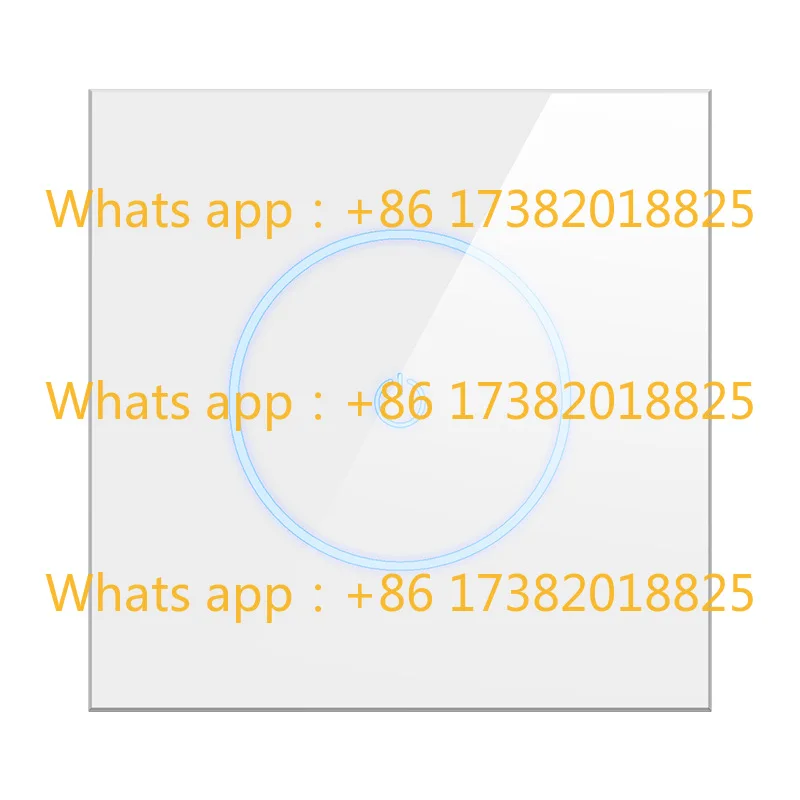 Voice Remote Control UK European Union Standard 1/2/3 Glass Panel Light Emitting Diode Wireless Smart Touch Wall Light Switch