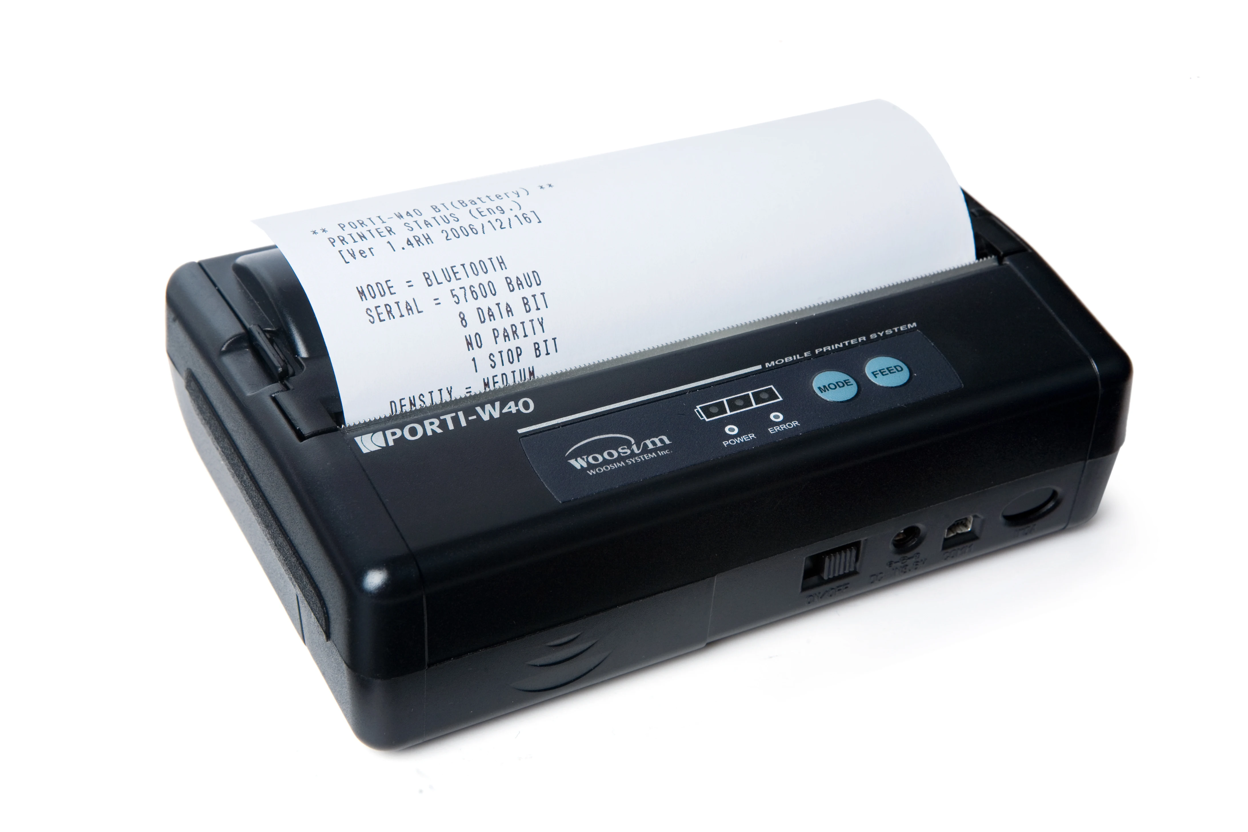 NEW 4 INCHES Android Mini  Portable  Barcode Label Printer for Receipt WOOSIM PORTI-W40