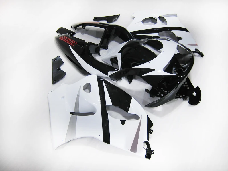 Free Custom Fairing kit for Suzuki 1996 1998 2000 GSXR750 GSX R600 96 97 98 99 00 GSXR 600 white black motorcycle Fairings parts