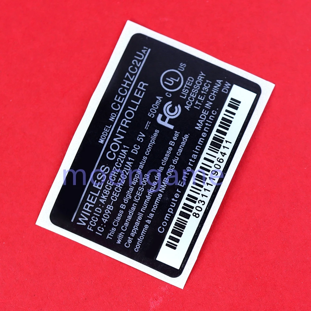 200pcs Housing Shell Back Label Sticker For PS3 Wireless Handle For Sony PlayStation 3 Controller