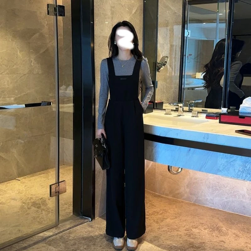 

Women Jumpsuit Overalls Spring 2026 Cute Fashion Wide Leg Pants Flattering Fit Casual Versatile Romper for Daily Wear​