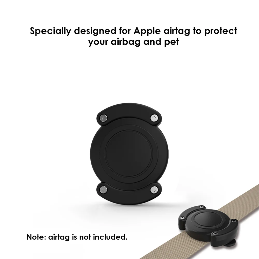 Waterproof Pet Tracker Case para Airtag, Dog Collar Holder, capa protetora, Anti-Scratch, Keychain portátil