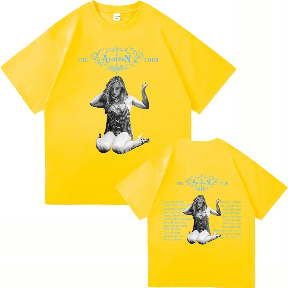 أديسون جولة 2025 التي شيرت أديسون راي ريترو الرجال/النساء الملابس الرجعية Harajuku ملابس عالية الجودة بلايز القطن خمر #5