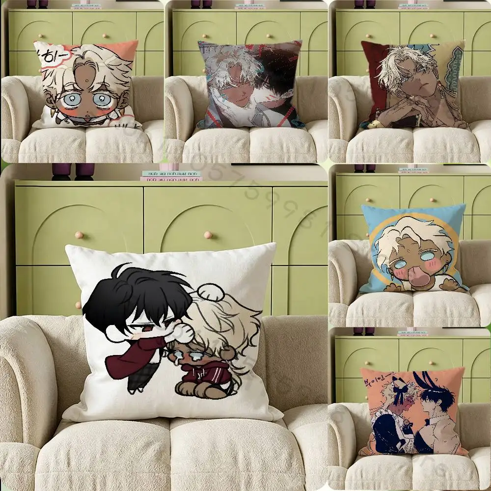 Tae Shuraka BOTWN Cartoon Cartoon Printing Pillowcase Customized Pillow Cover for Sofa Home Decor