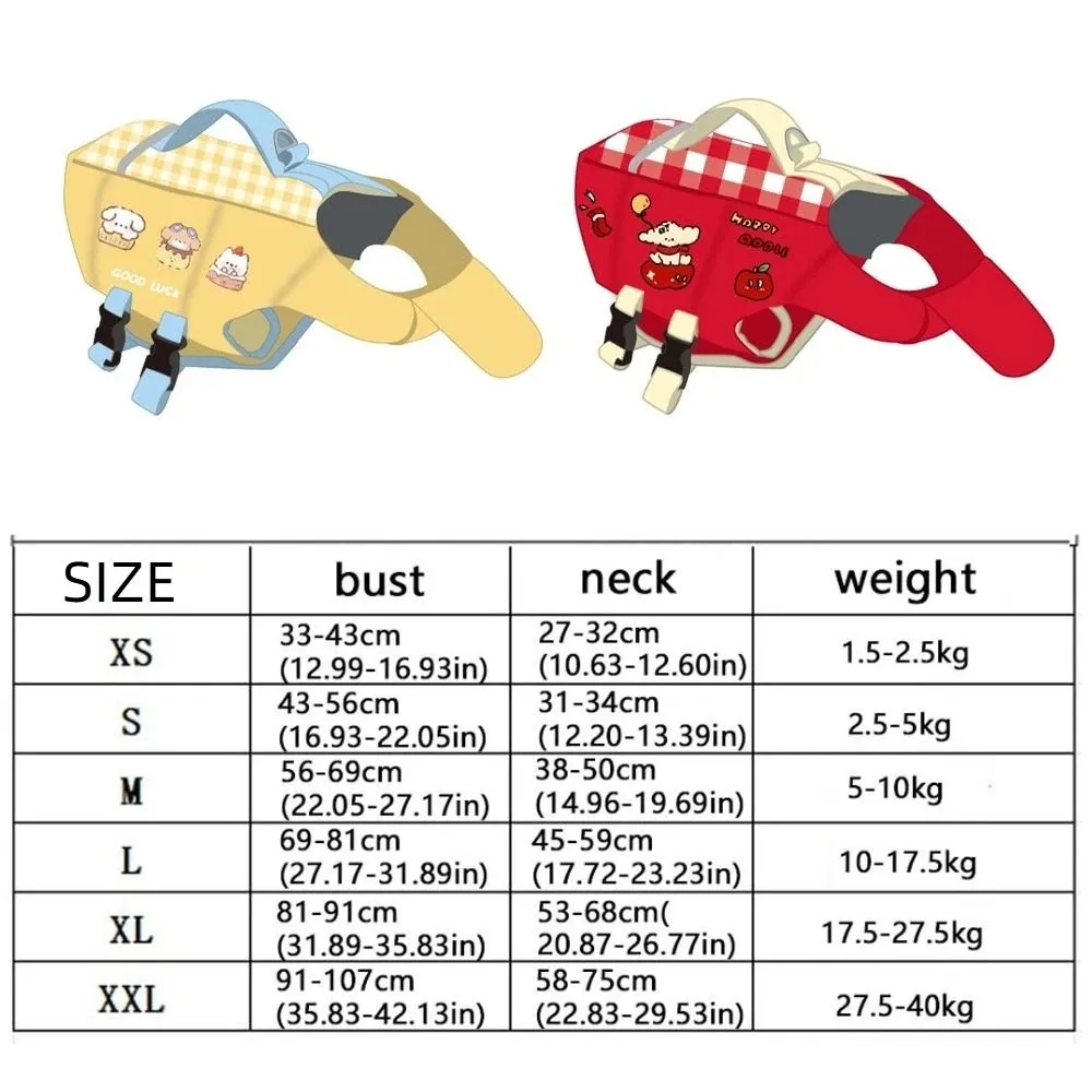 Waterproof Dog Life Jacket Adjustable High Buoyancy Dog Swimming Suit Thick Sponge Pad Breathable Pet Life Vest Spring Summer view 6