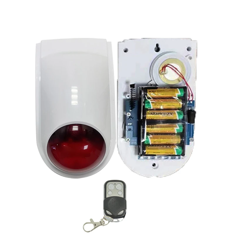 (1 Set) Wireless Emergency Button Calling System 130DB Strobe Siren With 86mm Wall Mounted Panic Button For Hospital Or Bed Call