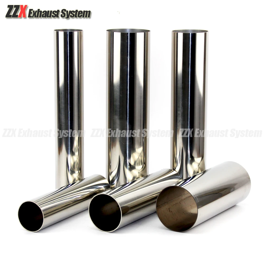 Car styling 1.2mm thick 38mm 51mm 63mm 76mm Exhaust pipe muffler tail pipe 304 stainless steel welding material