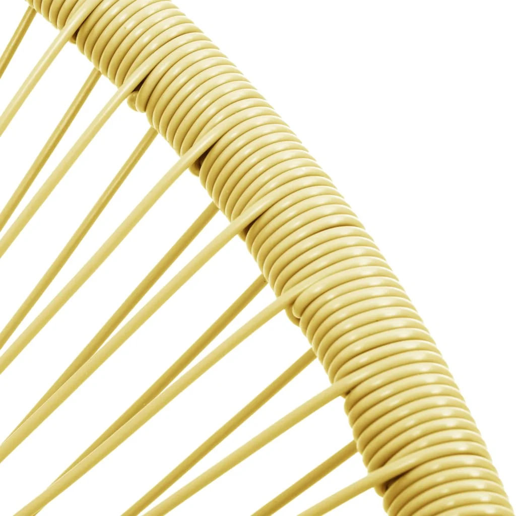 Garten Acapulco Stuhl, Poly Rattan Outdoor Sitz Stuhl, terrasse Möbel Poly Rattan Beige 69x66x87 cm