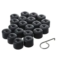 20Pcs Car Wheel Cover Hub Nut Bolt Covers Cap 17mm Auto Tyre Screws For Volkswagen Golf MK4 Exterior Protection Accessories