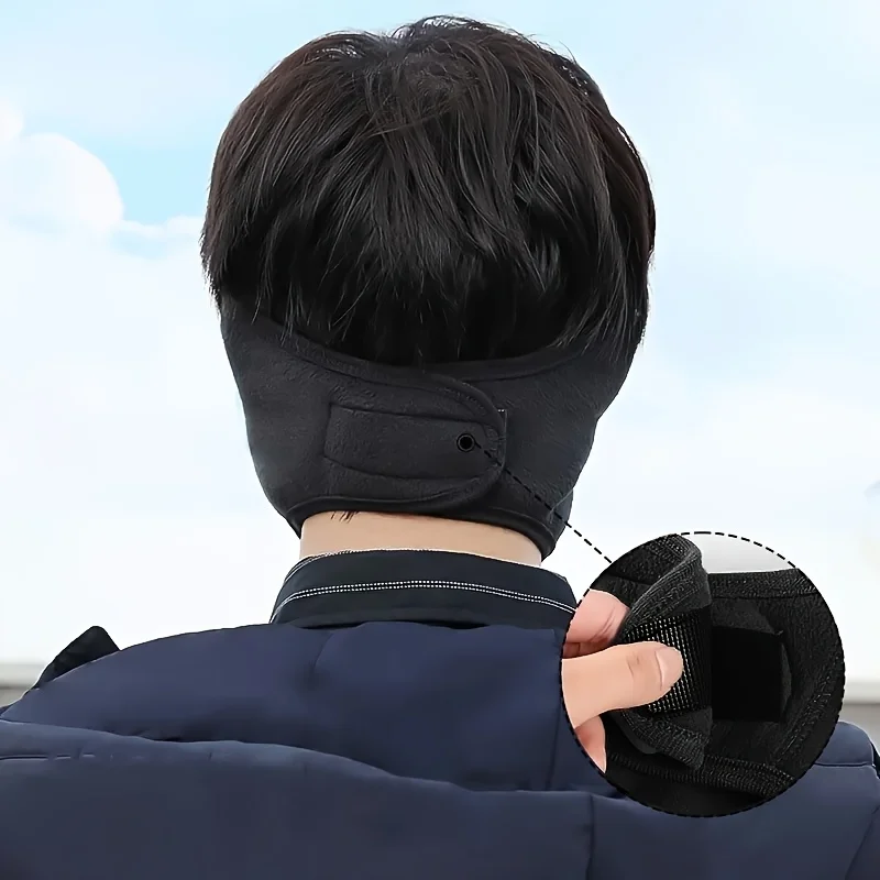 قناع وجه سميك ودافئ للشتاء للجنسين مقاوم للرياح وقابل للتنفس لحماية الأذن قناع للتزلج الحراري للدراجات النارية والرياضات الخارجية