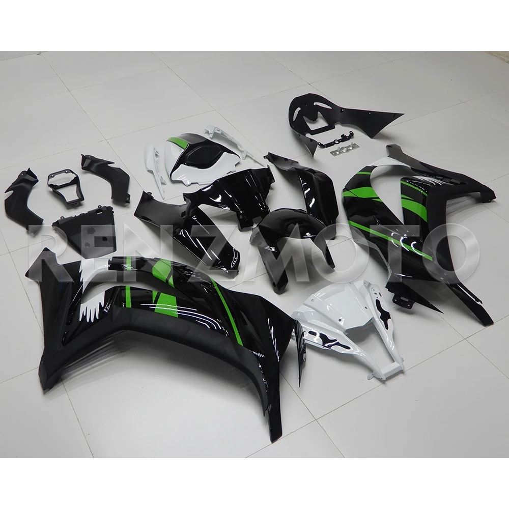 انسيابية للدراجات النارية لـ Kawasaki ZX-10R Ninja 2011-2015 رسمت ABS البلاستيك هيكل السيارة أطقم ملحقات قالب حقن K1011-108a