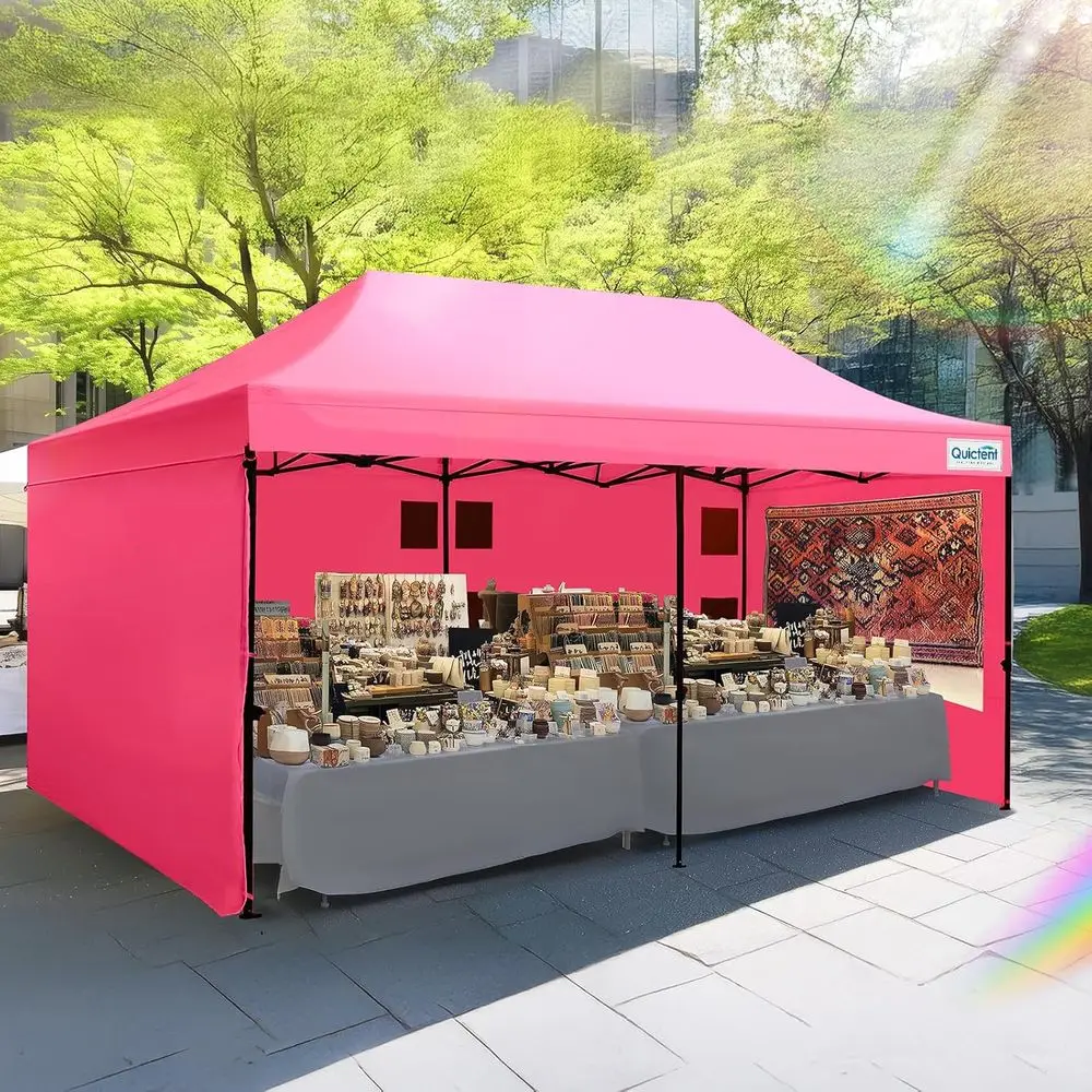 

Выдвижной навес коммерческого класса 20x10 с боковыми стенками, сверхмощным наружным укрытием, защита от солнца 600D UPF 50+, сумка на колесиках