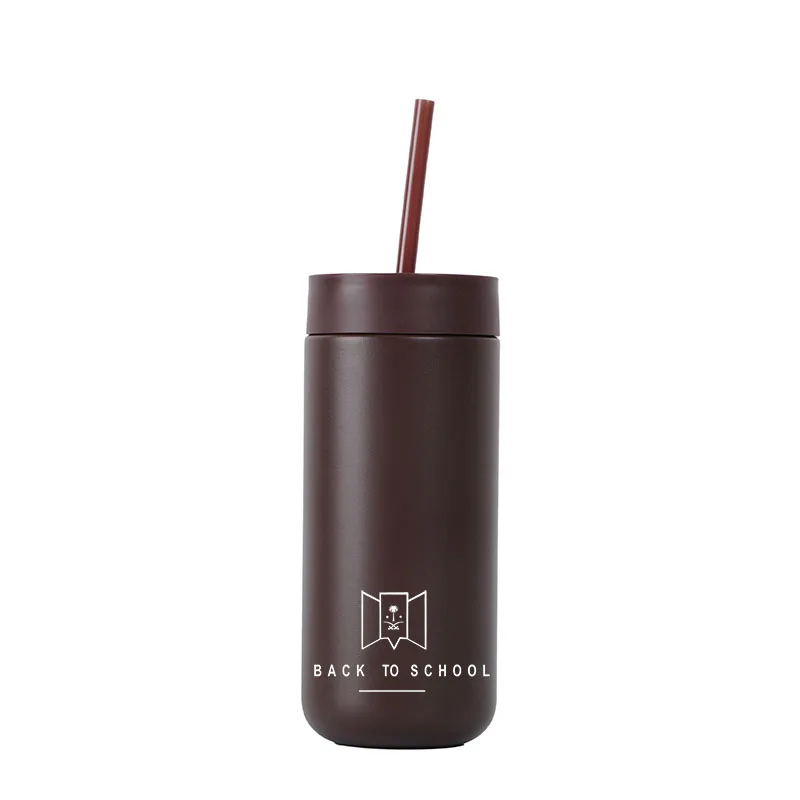 Custom Tumbler with Lid Straws Stainless Steel Double Wall Vacuum Insulated Travel Mug Coffee Cup Great for Cold