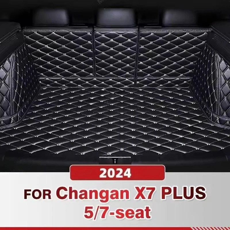 แผ่นรองท้ายรถยนต์แบบเต็มคัน สำหรับรถยนต์ Changan X7 PLUS 5/7 ที่นั่ง ปี 2024 อุปกรณ์ป้องกันภายในรถยนต์