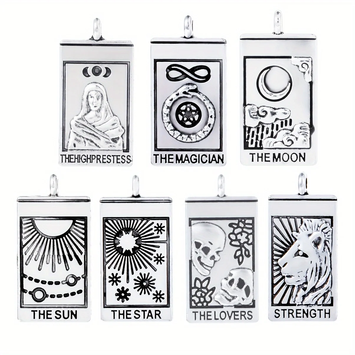 10pcs New Alloy Tarot Card Charms Lucky Symble Religious Fashion Pendants For Making DIY Findings Handmade Jewelry Accessories