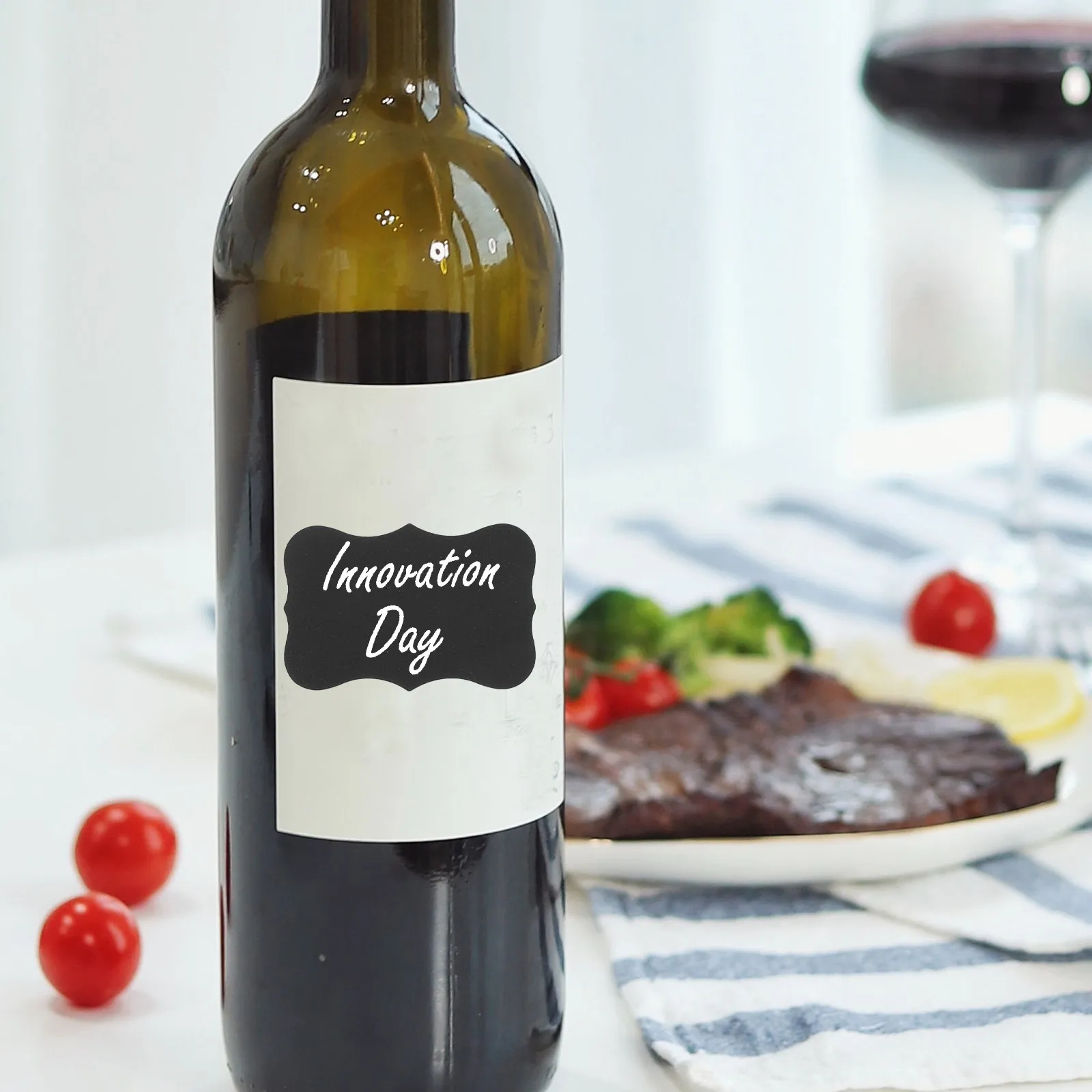 

Chalkboard Tags Blackboard Sticker Labels Removable Rewritable for Food Bottles Jars Containers Office Home Bar Chalk