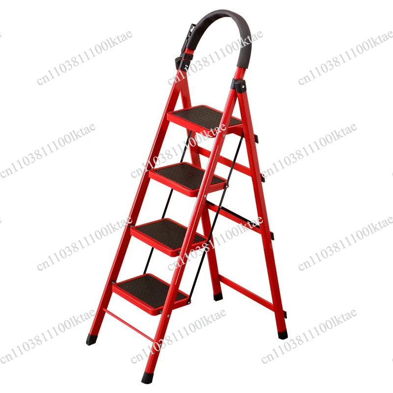 

Custom ETop Selling N131 Red 2-6 Step Household Steel Folding Ladders
