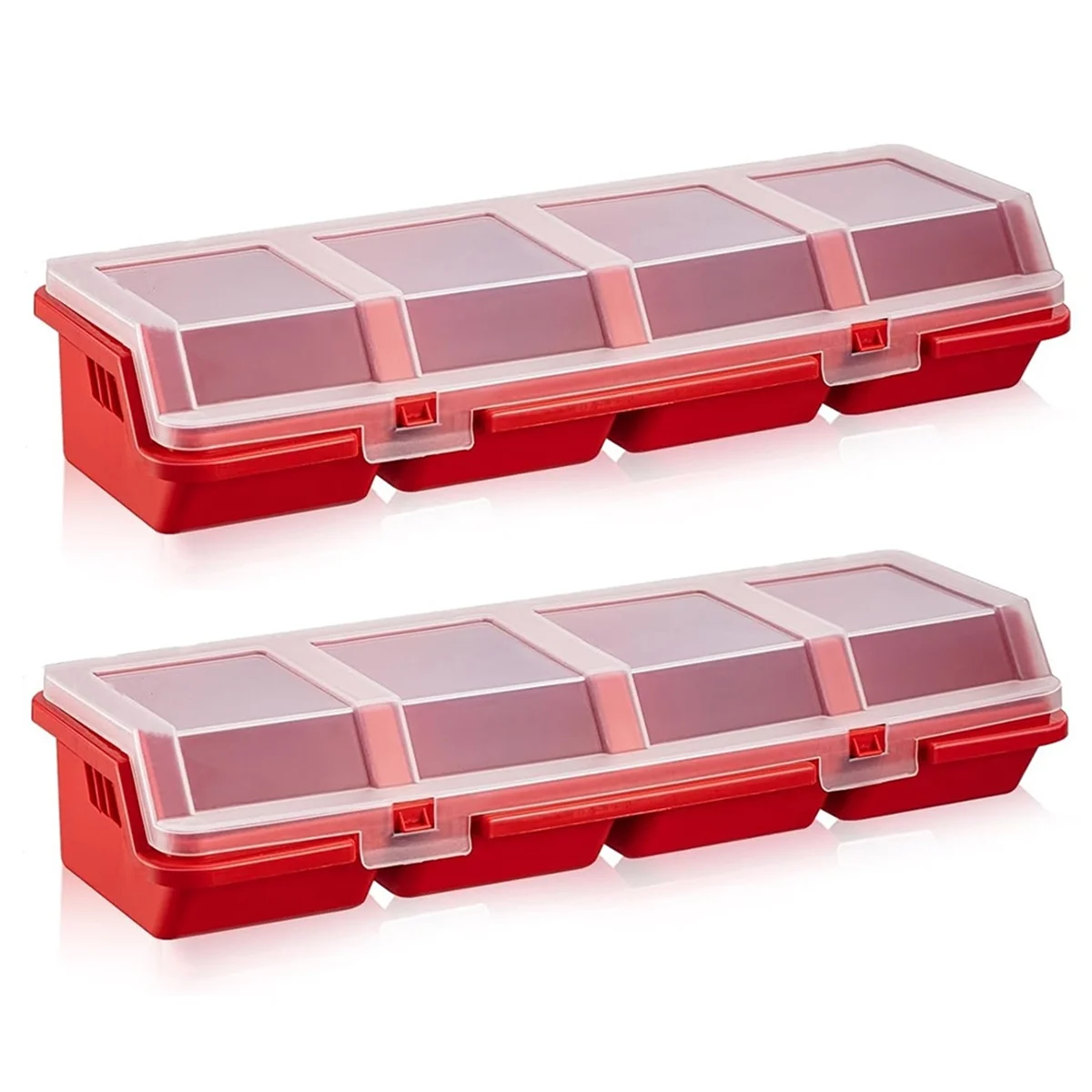 Mini Screw Parts Box Storage Case Recycled Material 400.0g Red