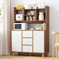 Multi-layer Wooden Kitchen Cabinets Luxury Cupboards Kitchen Furniture Simple Wall Storage Shoe Cabinet Porch Cabinet Integrated