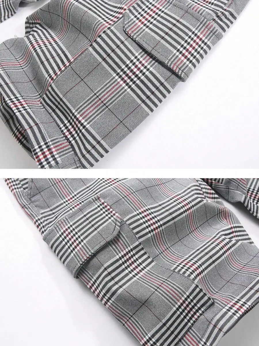 

Mens Slim Fit Stretch Plaid Dress Shorts Casual Business Straight Leg Chinos