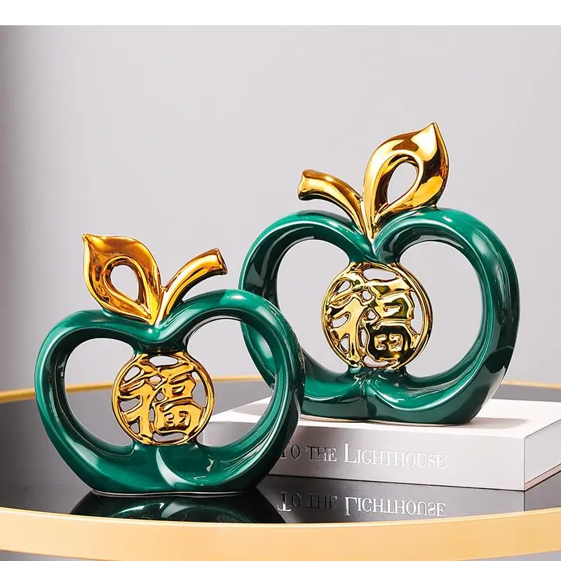 

Gold Plated Apple Hollow Out Statue Modern Decor Crafts Fruits Sculpture Room Aesthetics Desk Decoration Ornaments Apple Artwork