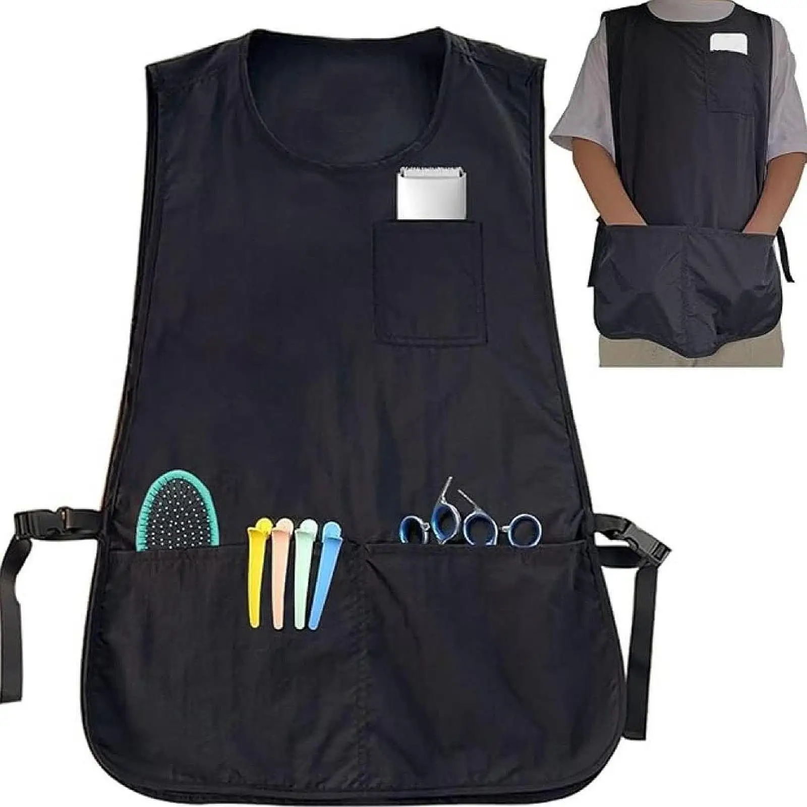 

Cobbler Apron Multipurpose Oil Resistant Stain Resistant Hairstylist Apron for Art Working Painting Artists Gardening Coffee