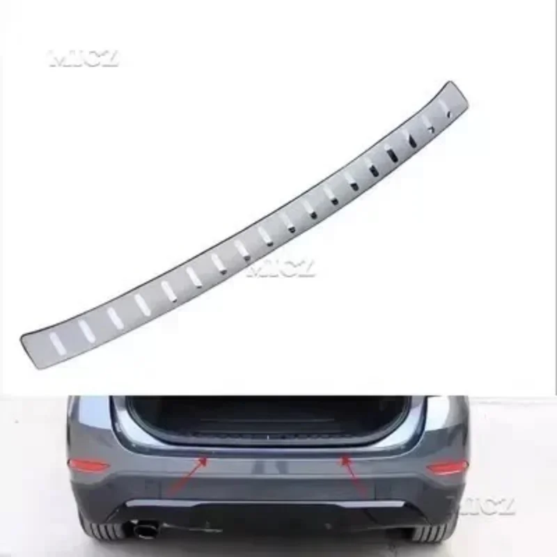 For BMW X1 F48 F49 2009-2024 Car Styling Rear Bumper Protector Sill Trunk Rear Guard Tread Plate Trim
